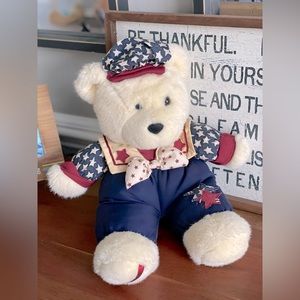 Vintage 2000 Rare Liberty Bear Dan Dee Bear Plush Patriotic